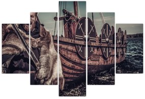 Obraz - Vikingský bojovník (150x105 cm)