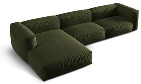 Zelená modulárna rohová pohovka (ľavý roh) Martina – Micadoni Home
