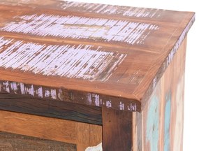 furniture-nabytek.cz - Masívny TV stolík Wakefield z recyklovaného dreva, lakovaný, viacfarebný – 150×50×60 cm