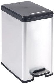Curver Odpadkový kôš SLIM BIN 25L, strieborný