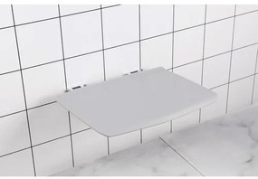 Sklopné sedadlo do sprchy REIKA chróm/sivá s certifikáciou GS do hmotnosti 150 kg