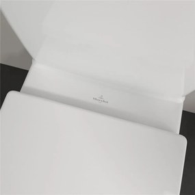 VILLEROY &amp; BOCH Avento WC misa kombi s hlbokým splachovaním bez vnútorného okraja, zadný odpad, 370 x 640 mm, biela alpská, 5644R001
