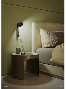 Redo 01-4643 - LED nástenné svietidlo SADES LED/6W/230V CRI 90 USB čierne