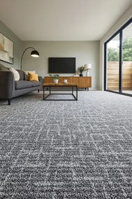 Betap, Koberec metráž Novelle 73, na mieru, šíře 3m,4m, šedá, twinback (filc+juta), chodba / predsieň