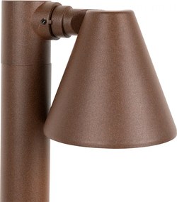 Moderný vonkajší stĺp hrdzavohnedý 60 cm IP44 nastaviteľný - Ciara