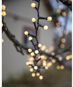 Vonkajšia svetelná LED reťaz Star Trading Berry Mini, dĺžka 6 m