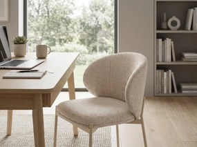 Jedálenská stolička KIOTO, kašmír/svetlo béžová