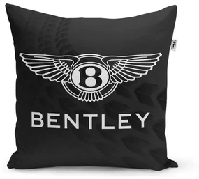 Sablio Vankúš Logo Bentley Čierny - 40x40 cm