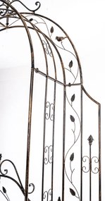 Pergola na popínavé rastliny GS22232 s bránkou - Bronzová
