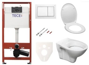 Cenovo zvýhodnený závesný WC set TECE do ľahkých stien / predstenová montáž + WC S-Line S-line Pro SIKOTSD0, 1 ks