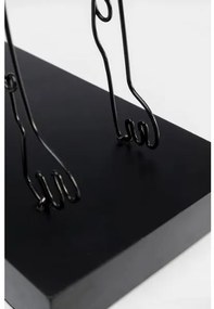 Wire Dog dekorácia čierna 36 cm