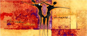 Obraz - Africká bohyňa (120x50 cm)
