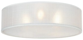 Biele stropné svietidlo s textilným tienidlom Haru – Markslöjd