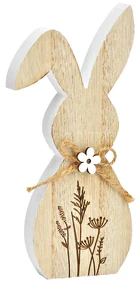 Veľkonočný drevený zajac FLORAL RABBIT 20 cm