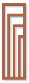 Terma24 Angus V 1140x360 elektrický radiátor Bright Copper E8