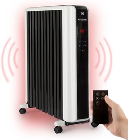 Thermaxx 2500, olejový radiátor, 2500 W, 5-35 °C, 24-hod. časovač, biely/čierny