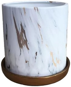 Kvetináč YS44149M ceramic Water Transfer Effect 13x13x1