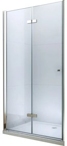 Mexen Lima, skladacie sprchové dvere do otvoru 95 x 190 cm, 6mm číre sklo, chrómový profil, 856-095-000-01-00