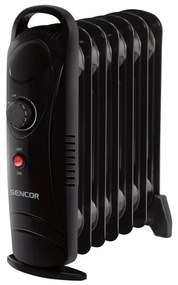 Sencor - Olejový ohrievač so 7 rebrami 700W/230V čierny