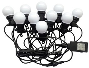 V-Tac LED Vonkajšia reťaz STRING 5m 10xLED/0,5W/230V IP44 6000K VT0411