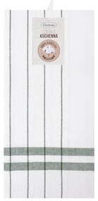 Sada kuchynských utierok CHECK zelená