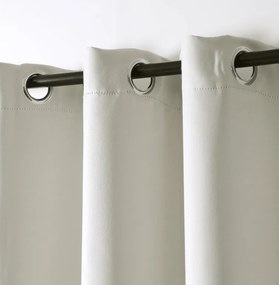Bielo-krémová záclona OXFORD 140x270 cm Zavesenie: Riasiaca páska