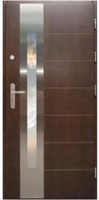 Dvere vchodové WZ 57 90P dub močiar