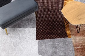 MIRO 52100.801 umývací koberec Geometrická protišmykový - šedá Veľkosť: 120x170 cm