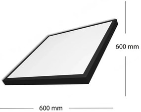 LED povrchový panel Plafond 40W 4500K 60x60 square