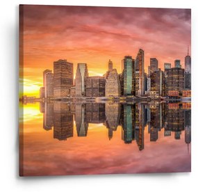 Sablio Obraz New York Západ slnka - 50x50 cm
