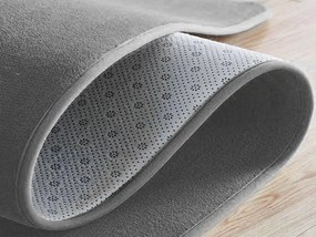 TZ Tmavosivý jednofarebný obdĺžnikový koberec Polar Rozmer: 100x150 cm