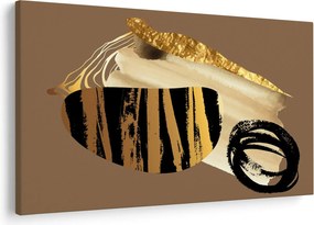 Obraz - Abstrakcia golden brown N⁰2 (90x60 cm)