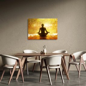 Sklenený obraz - Meditácia (70x50 cm)