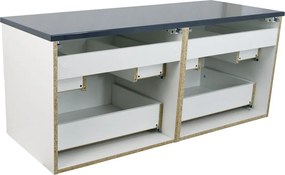 Comodo Kúpeľňová skrinka pod doskové umývadlo Agria NEW W 120-HD - biela/antracit