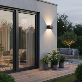 Ideal Lux - LED Vonkajšie nástenné svietidlo ATOM LED/25W/230V IP54 hnedá