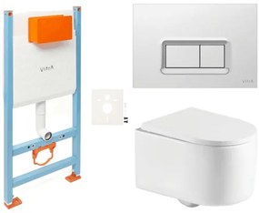 Závesný WC set do ľahkých stien / predstenová SAT Tornado SIKOVSTOR72680