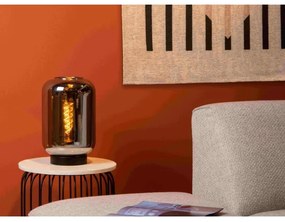 Lucide 45594/01/65 - Stolná lampa JOANET 1xE27/40W/230V čierna