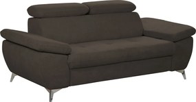 Dvojsedák Gisele, tmavo hnedá espresso látka