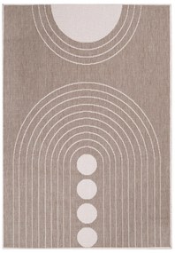 Dekorstudio Obojstranný koberec na terasu DuoRug 5739 - béžový Rozmer koberca: 80x150cm