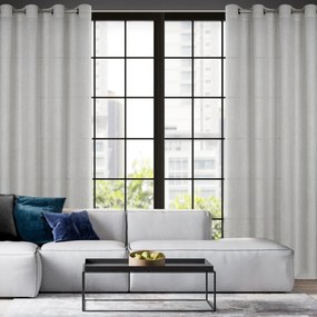 ZÁVES NA KRÚŽKOCH CINDY 140X250 CM STRIEBORNÁ