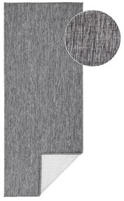 Sivý vonkajší koberec NORTHRUGS Miami, 80 x 250 cm