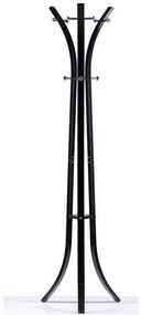 Stojanový vešiak na odevy - čierny | 180 cm