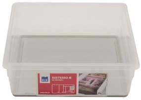 Curver Úložný box Sistema 6 - 15x15x5cm šedý