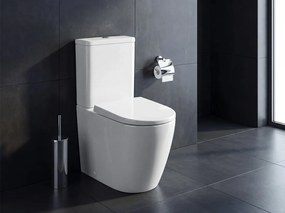 Sapho Sapho, TURKU kombi WC, Vortex Rimless, spodný/zadný odpad, biela, PC104V