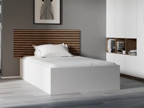Posteľ BELLA 120x200 cm, biela Rošt: S lamelovým roštom, Matrac: Matrac SOMNIA 18 cm
