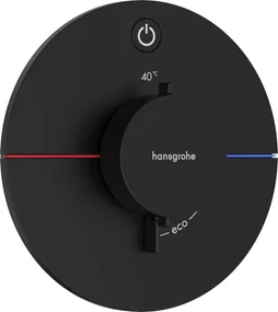 Hansgrohe ShowerSelect Comfort S, termostat pod omietku pre 1 spotrebič, čierna matná, HAN-15553670