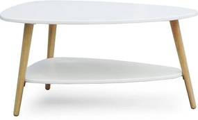 Minimalistický konferenčný stolík bielej farby