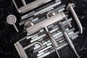 Rea Argon, vaňová batéria s ručnou sprchovou súpravou, brúsená oceľ, REA-B6452