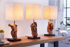 Stolová lampa 19478 Masív drevo/Bežová  - Komfort-nábytok