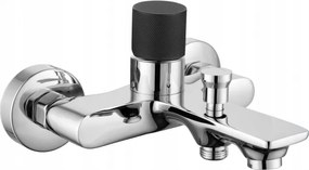 Mexen Royo One Vaňová tlačidlová batéria, chróm-čierna, 72231-07